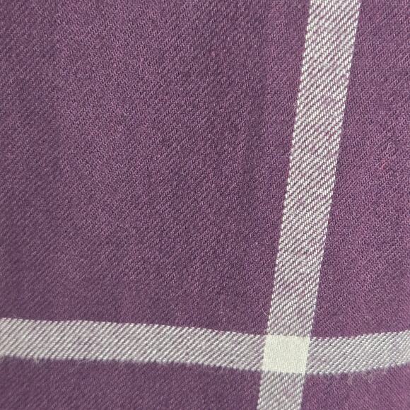 Tommy Hilfiger NWT Bordeaux Plaid collared shirt 1/2 button down Small purple - Picture 15 of 16